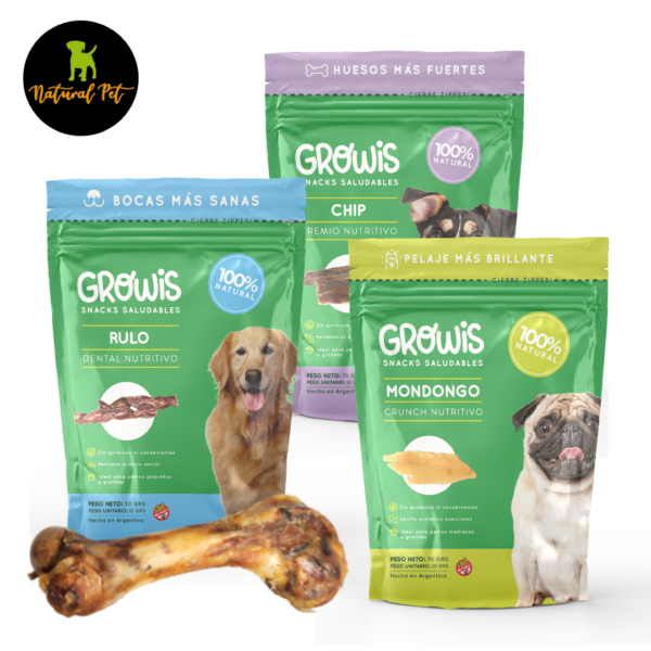 GROWIS PREMIOS, DENTALS Y CRUNCHS / PERROS Y GATOS 🐶🐱