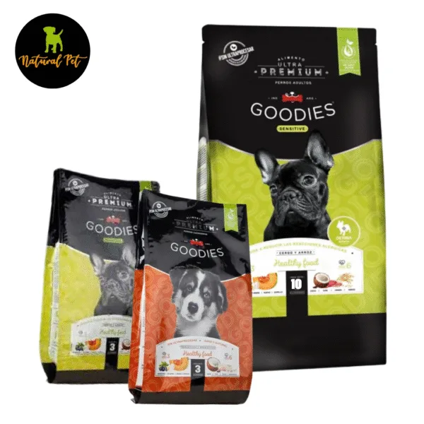 GOODIES SENSITIVE HIPOALERGÉNICO ALIMENTO PREMIUM / PERROS 🐶-PERROS--Natural Pet